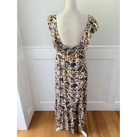 House of Harlow 1960 Square Neck Printed Maxi Dress L - Picture 4 of 8